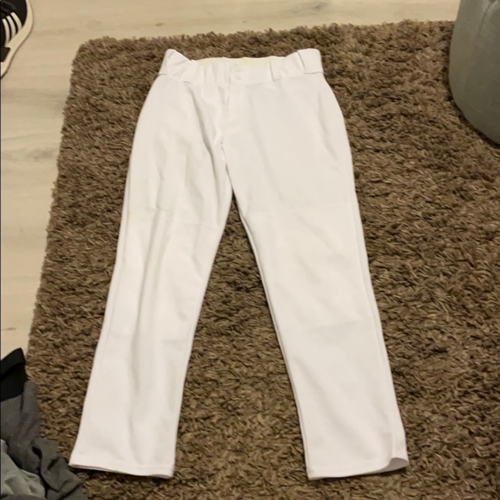 Alleson athletic baseball pants white. Boys XL